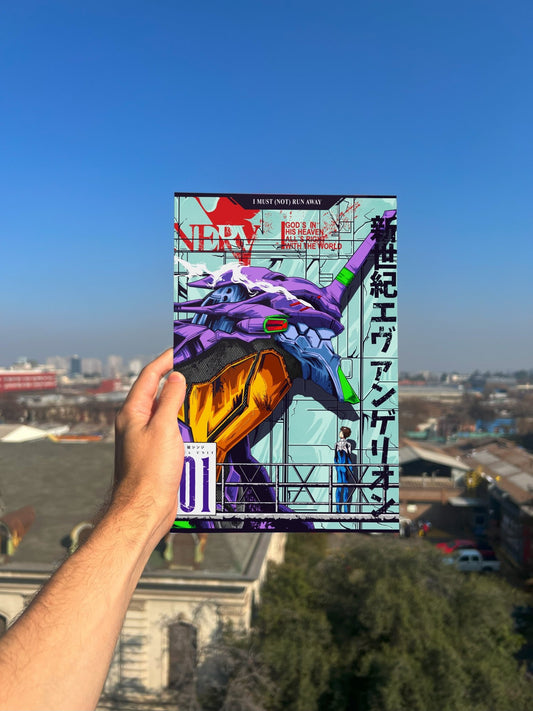 Cuadro metálico - Evangelion EVA - 01 - Monotono