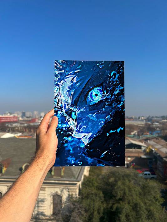 Cuadro metálico - Satoru Gojō - Monotono