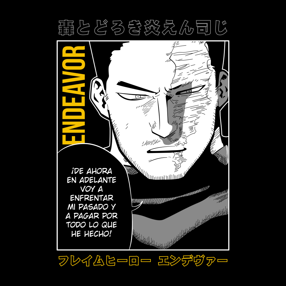 Polerón Endeavor – Boku no Hero - Monotono