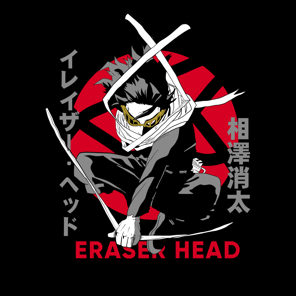 Polerón Eraser Head – Boku no Hero - Monotono
