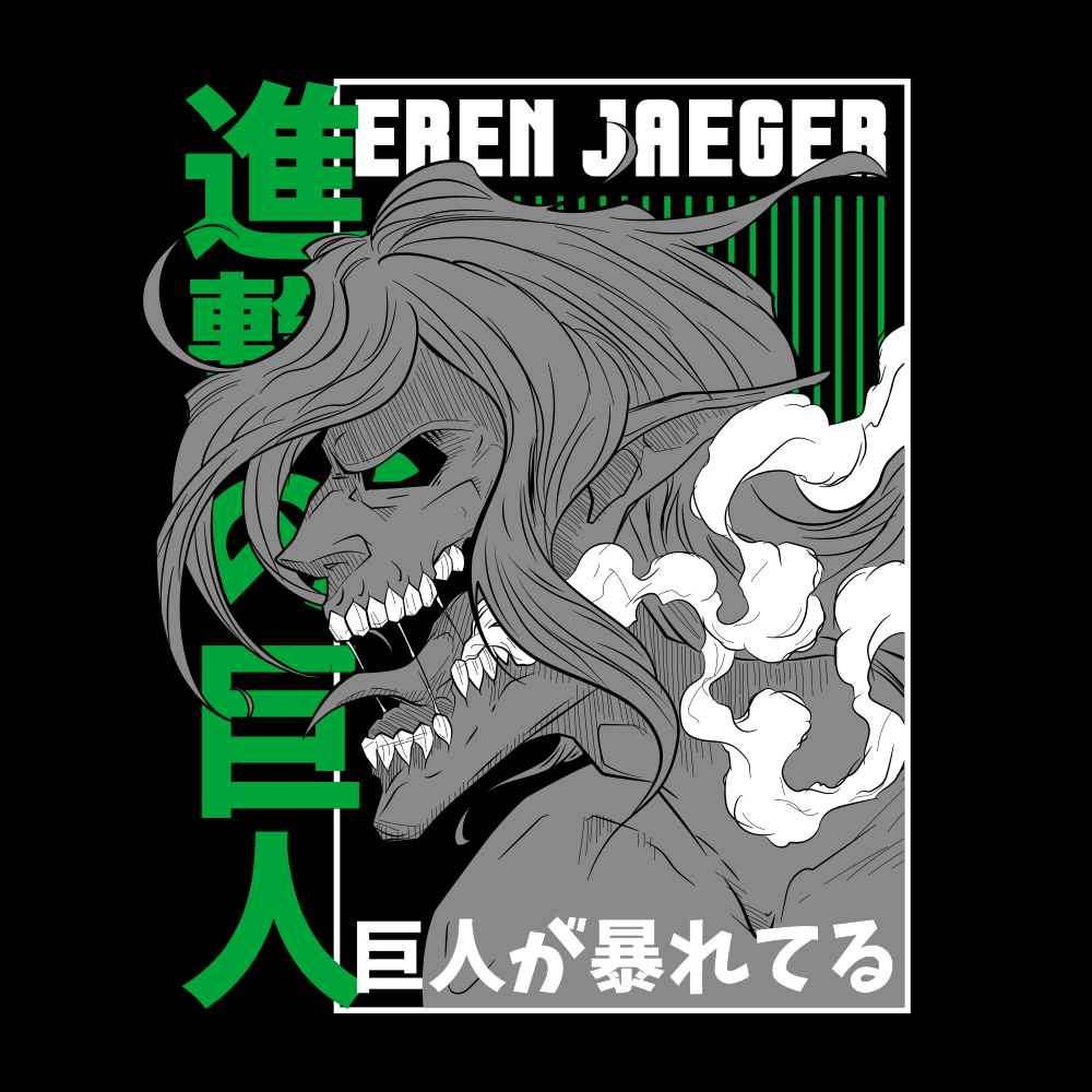 Polerón Eren Jaeger – Attack on Titan - Monotono