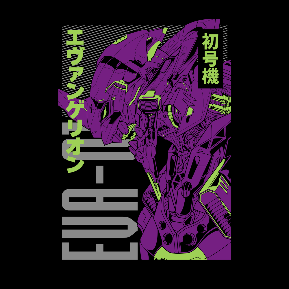 Polerón EVA 01 – Neon Genesis Evangelion - Monotono